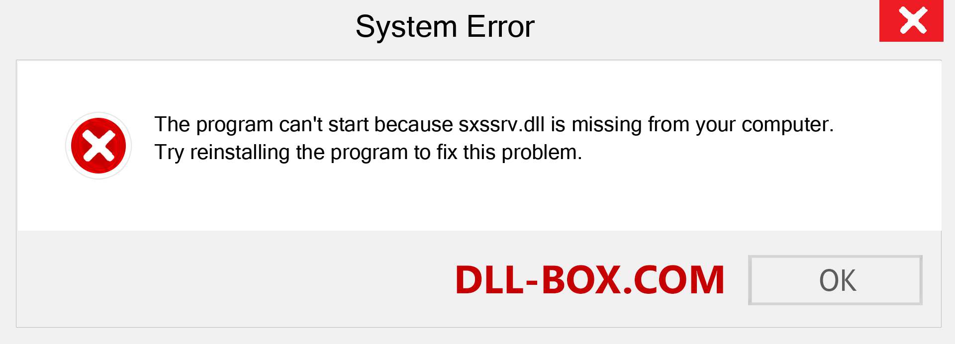  sxssrv.dll file is missing?. Download for Windows 7, 8, 10 - Fix  sxssrv dll Missing Error on Windows, photos, images